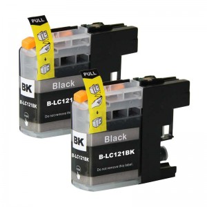 Tindikomplekt Brother LC121 2tk Must, analoog