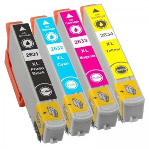 Комплект чернил Epson T2636 XL 4-цвета, аналог