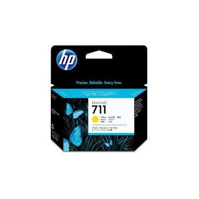 HP Ink No.711 Yellow tri-pack (CZ136A)