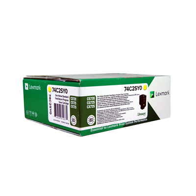Lexmark toner cartridge return yellow (74C2SYE, 074C2SY0)