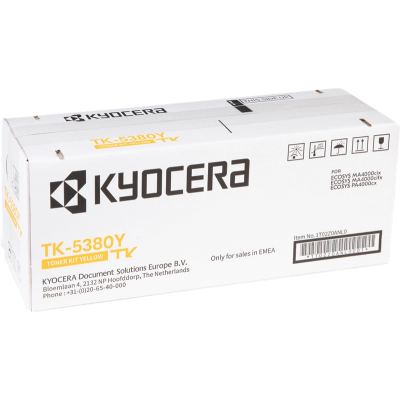 Kyocera TK-5380Y (1T02Z0ANL0) Toner Cartridge, Yellow