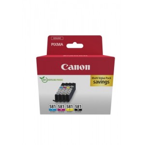 Canon CLI-581 (2103C007) Ink Cartridge Multipack, C/M/Y/BK