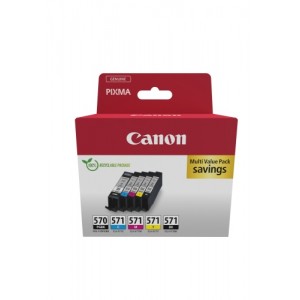 Canon PGI-570PGBK/CLI-571 (0372C006) Ink Cartridge Multipack, PG