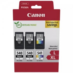 Canon PG-540L/CL-541XL (5224B017) Ink Cartridge Multipack, BK/CM