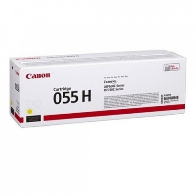 Canon CRG 055H (3017C004) Toner Cartridge, Yellow