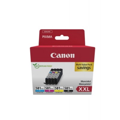 Canon CLI-581XXL (1998C007) Ink Cartridge Multipack, C/M/Y/BK