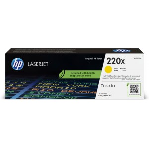 HP 220X (W2202X) Toner Cartridge, Yellow