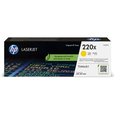 HP 220X (W2202X) Toner Cartridge, Yellow