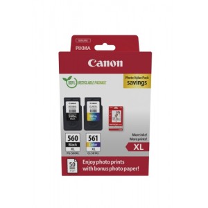 Canon CRG PG-560XL/CL-561XL (3712C008) Ink Cartridge Multipack, 