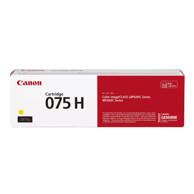 Canon CRG 075H Y (6366C002) Toner Cartridge, Yellow