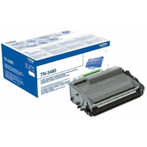 Brother TN-3480P (TN3480P) Toner Cartridge, Black