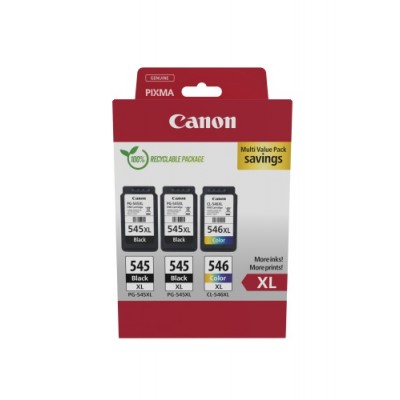 Canon PG-545XL/CL-546XL (8286B013) Ink Cartridge Multipack, BK/C