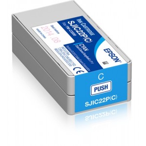 Epson SJIC22P(C) (C33S020602) Ink Cartridge, Cyan