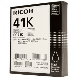 RICOH BLACK GEL CARTRIDGE GC-41K