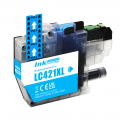 Совместимый картридж Brother LC421XLC голубой