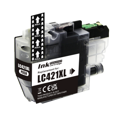 Совместимый картридж Brother LC421XLBK черный