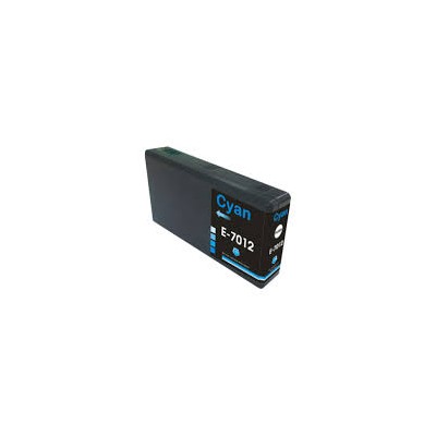 Совместимый картридж Epson C13T7012 голубой 400 стр.