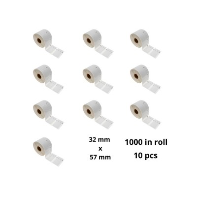 Dymo 11354 S0722540 etiketi rull Dore analoog komplekt 10 tükki