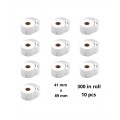 Dymo 11356 S0722560 etiketi rull Dore analoog komplekt 10 tükki