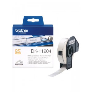 Brother DK-11204 DK11204 17mm x 54mm termopaberist etiketid