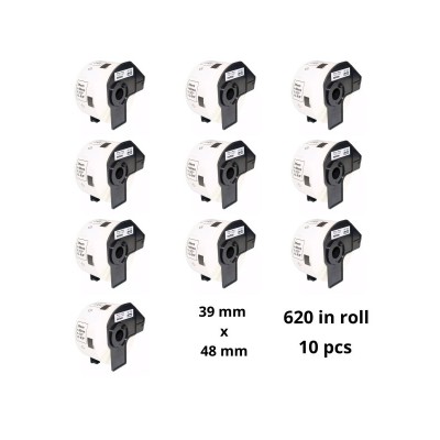 Brother DK-11220 DK11220 39mm x 48mm termopaberist etiketid, tootja Dofe, 10 tk