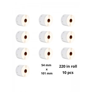 Dymo 99014 S0722430 etiketi rull Dore analoog komplekt 10 tükki