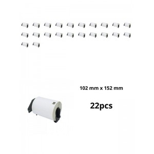 Brother DK-11241 DK11241 102mm x 152mm termopaberist etiketid, tootja Dore, 22 tk