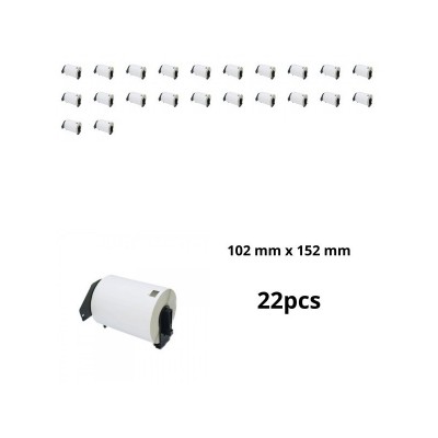 Brother DK-11241 DK11241 102mm x 152mm termopaberist etiketid, tootja Dore, 22 tk