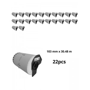 Brother DK-22246 DK22246 103mm x 30480mm termopaberist etiketid, 22 tk
