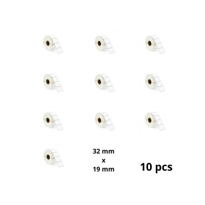 Zebra 32mm x 19mm термоэтикетки 25 mm südamikuga, производитель Dore, 10 tk