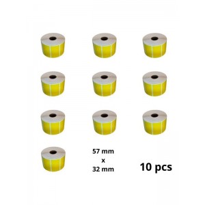 Zebra 800262-125 57mm x 32mm termopaberist etiketid 25 mm südamikuga, tootja Dore, 10 tk