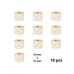 Zebra 800263-205 76mm x 51mm termopaberist etiketid 25 mm südamikuga, tootja Dore, 10 tk