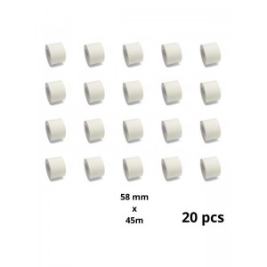 Zebra 58mm x 45000mm termopaberist etiketid 40 mm südamikuga, tootja Dore, 20 tk