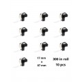 Brother DK-11203 DK11203 17mm x 87mm термоэтикетки, производитель Dore, 10 tk