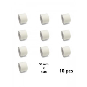 Zebra 58mm x 45m etiketi rull Dore analoog set 10 tükki