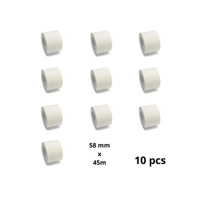 Zebra 58mm x 45m etiketi rull Dore analoog set 10 tükki