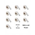Dymo 11352 S0722520 etiketi rull Dore analoog komplekt 10 tükki removable