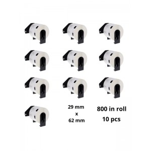 Brother DK-11209 DK11209 29mm x 62mm termopaberist etiketid, tootja Dore, 10 tk
