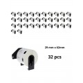 Brother DK-11209 DK11209 29mm x 62mm термоэтикетки, производитель Dore, 32 tk