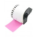 Brother DK-22205 DK22205 Pink 62mm x 30480mm termopaberist etiketid, Dore