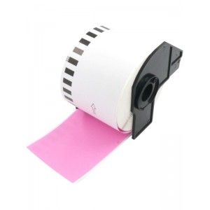 Brother DK-22205 DK22205 Pink 62mm x 30480mm termopaberist etiketid, Dore
