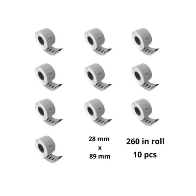 Dymo 99010 S0722370 label roll Dore compatible set 10 pcs removable