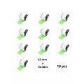 Brother DK-22205 DK22205 Green 62mm x 30480mm termopaberist etiketid, tootja Dore, 10 tk