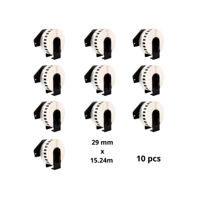 Brother DK-22211 DK22211 29mm x 15240mm термоэтикетки, производитель Dore, 10 tükki