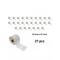 Dymo 11354 S0722540 etiketi rull Dore analoog komplekt 27 tükki