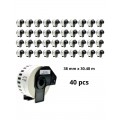Brother DK-22225 DK22225 38mm x 30480mm термоэтикетки, производитель Dore, 40 tk