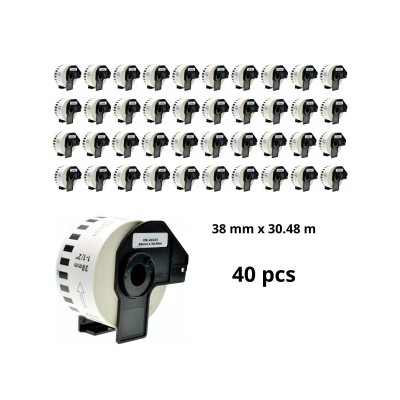 Brother DK-22225 DK22225 38mm x 30480mm термоэтикетки, производитель Dore, 40 tk