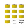 Dymo 99010 S0722370 Yellow etiketi rull Dore analoog komplekt 10 tükki