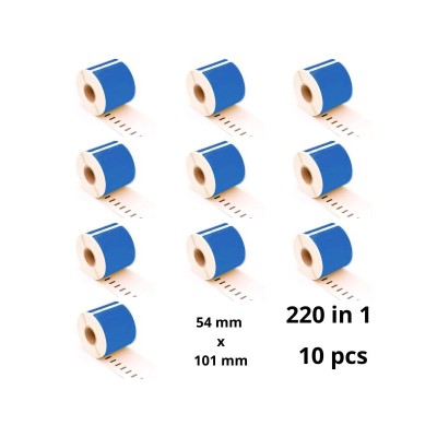 Dymo 99014 S0722430 Blue etiketi rull Dore analoog komplekt 10 tükki