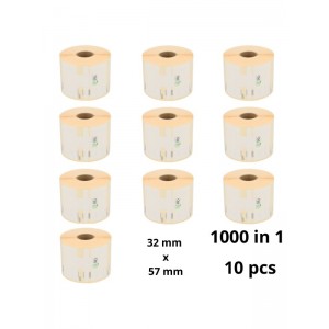 Dymo 11354 S0722540 etiketi rull Dore analoog komplekt 10 tükki